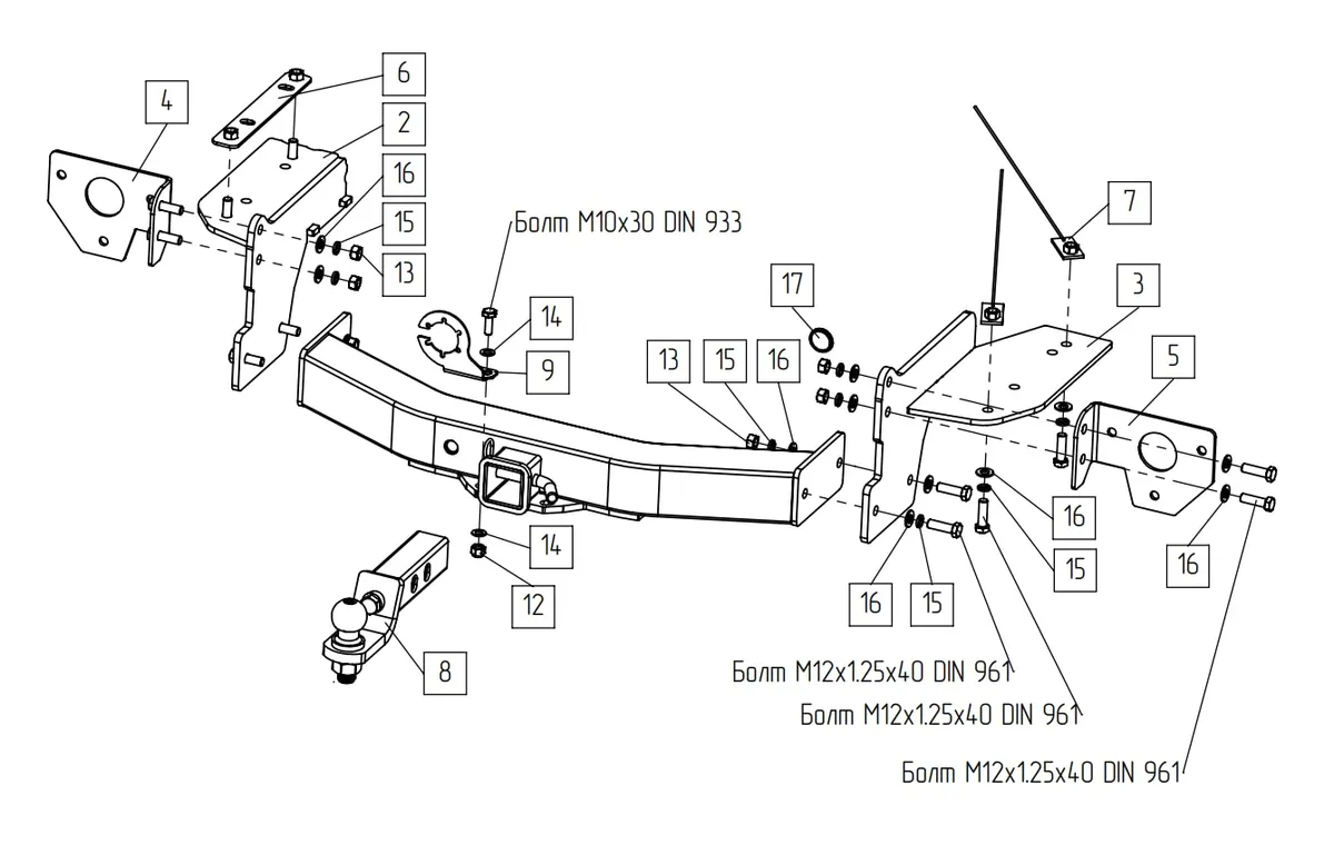 Фаркоп TowRus для GAC GS8 2021- Арт. 109182 109182 в Ярославль Фаркоп TowRus для GAC GS8 2021- Арт. 109182 109182 в Ярославль
