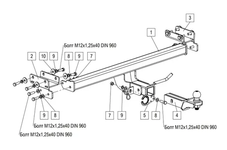 Фаркоп TowRus для Tenet T4L 2026- 269086 в Ярославль