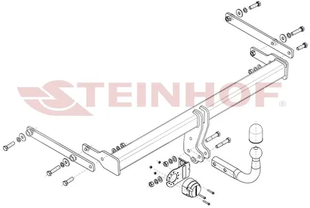 Фаркоп Steinhof для Mazda 3 (седан) 2019- Арт. M-061 M-061 в Ярославль