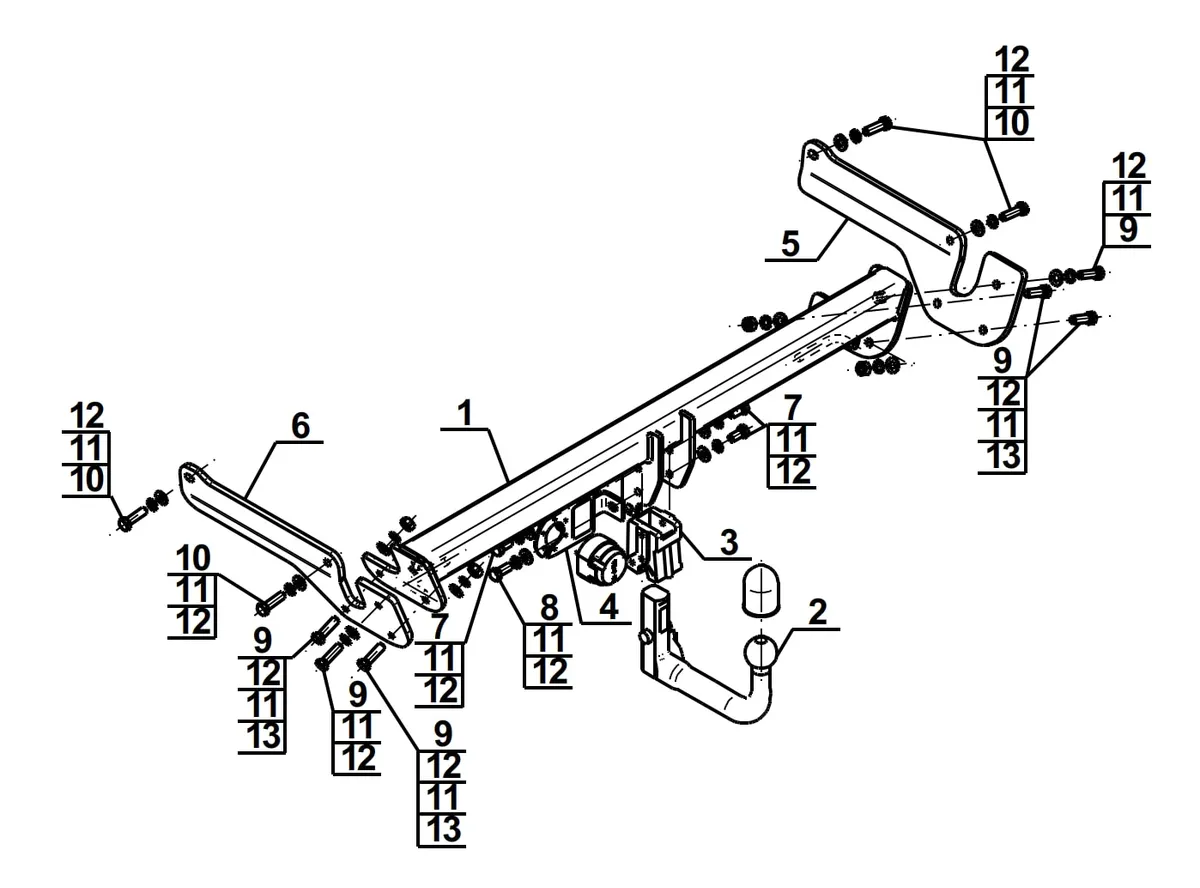 Фаркоп Steinhof для Mazda 6 (kombi) 2013- Арт. M-043 M-043 в Ярославль Фаркоп Steinhof для Mazda 6 (kombi) 2013- Арт. M-043 M-043 в Ярославль