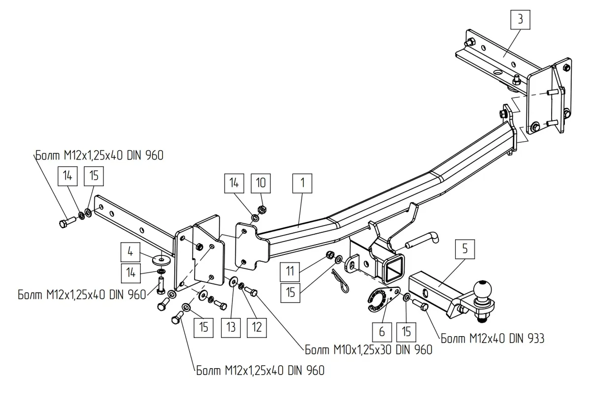 Фаркоп TowRus для LiXiang L6 2024- Арт. 288194 288194 в Ярославль Фаркоп TowRus для LiXiang L6 2024- Арт. 288194 288194 в Ярославль