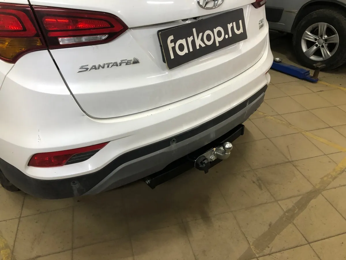 Фаркоп Лидер Плюс для Hyundai Santa Fe 2012-2018 H224-F в Ярославль