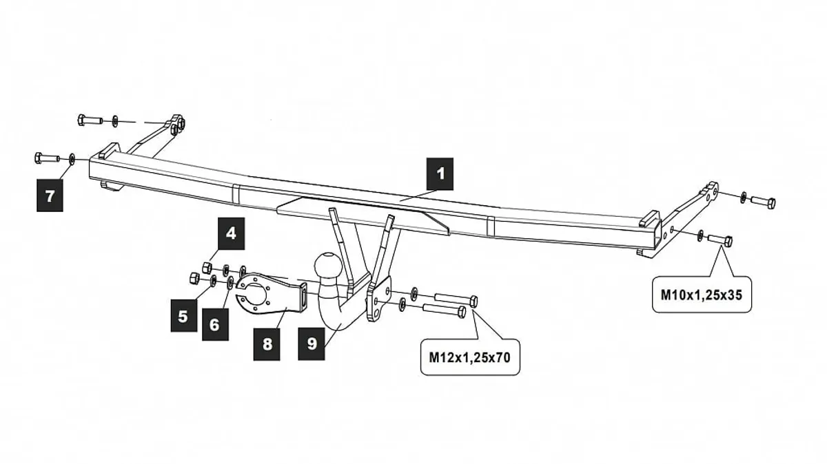Фаркоп Baltex для Audi A3 2020- 26313612 в Ярославль Фаркоп Baltex для Audi A3 2020- 26313612 в Ярославль